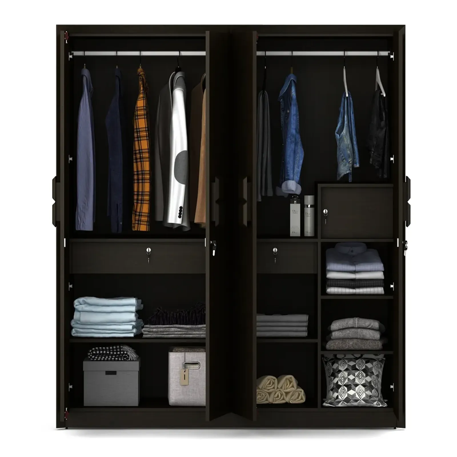 Choco 4 Door Wardrobe - Vermont